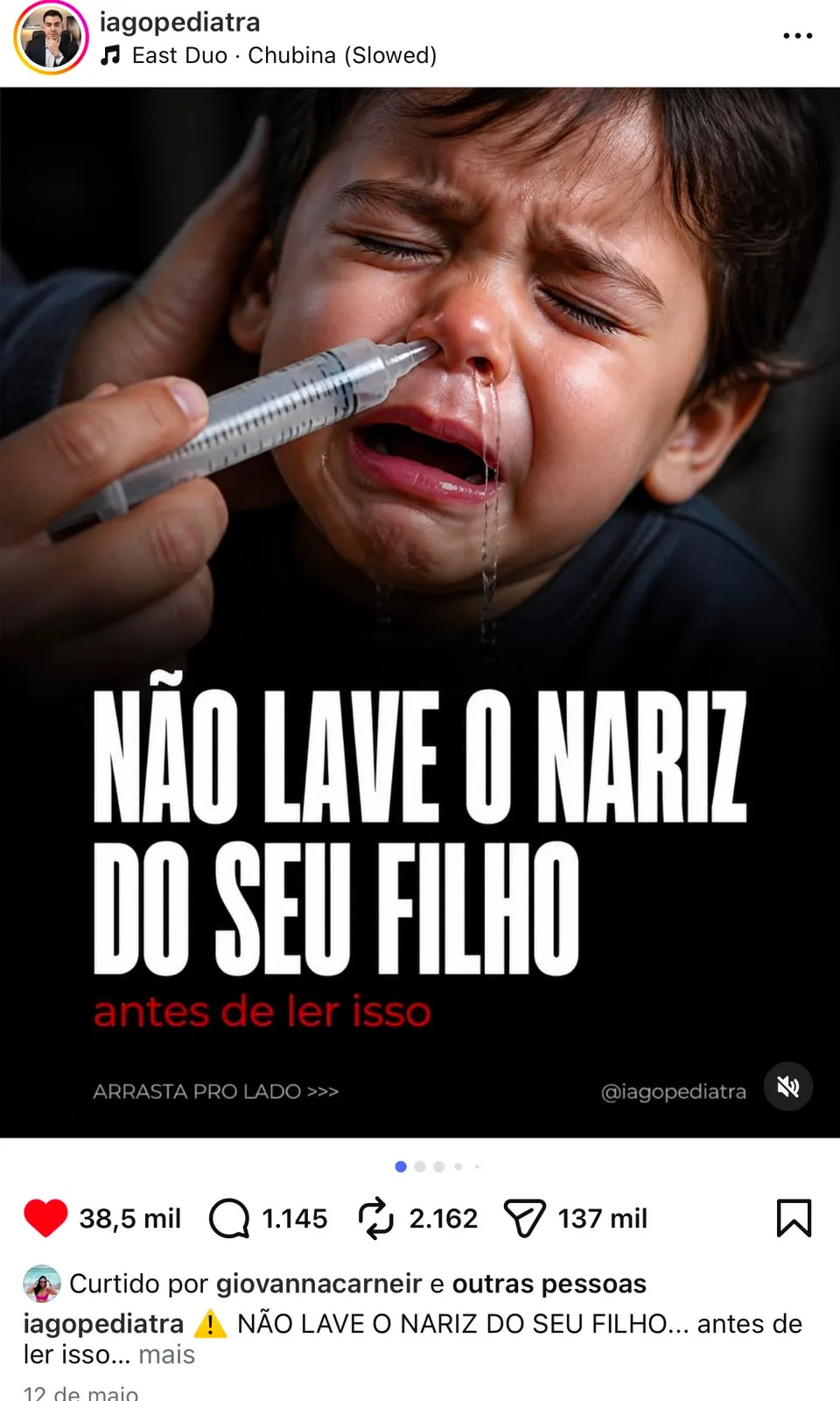 Carrossel feito no Qorvo que viralizou no Instagram — exemplo 3 de 11